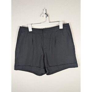 ExOfficio Shorts Womens 12 Gray Cuffed Hem Travel Tailored Pockets ESCC-152